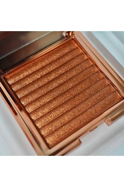 EDA LUXURY BEAUTY Vegan Glow Makeup - Gold Copper Bronzer, Brightening Star Shine Highlighter, Glitter Silky Satin