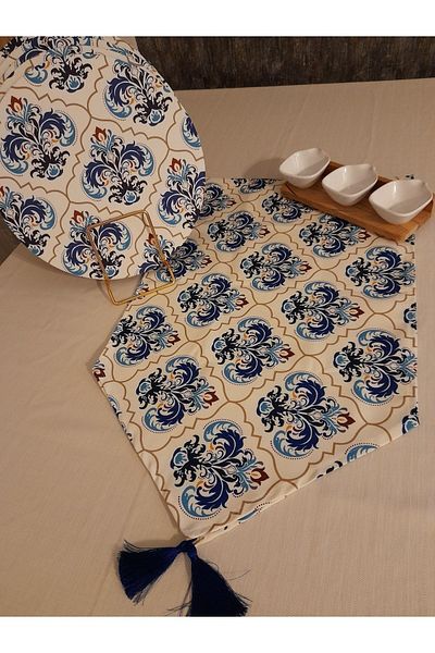 Dream Home Aslıdreamhome Amerika&servis, Aleer albastru cu faianță, set de 6 consumabile MDF