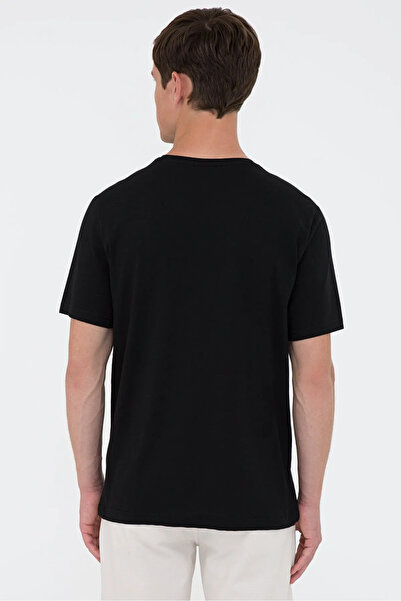 U.S. Polo Assn. Ανδρικό μαύρο μπλουζάκι