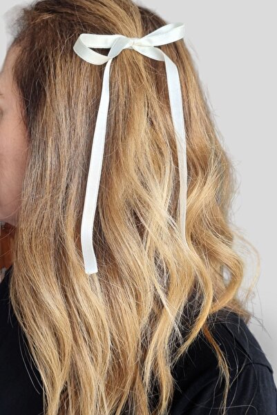 KRIMO Kpop Twice Sana Cream Color Bow Hair Clip