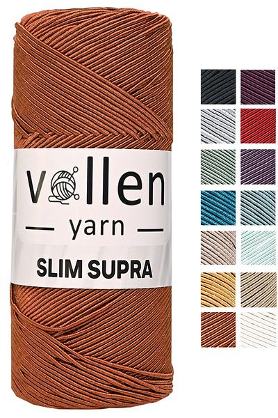 vollen yarn Slim Supra 200 Gr, Κερωμένο νήμα, Πολυεστερικό νήμα, νήματα τρεξίματος, νήματα τσάντας, νήματα βραχιολιών, νήματα pase Cinnamon