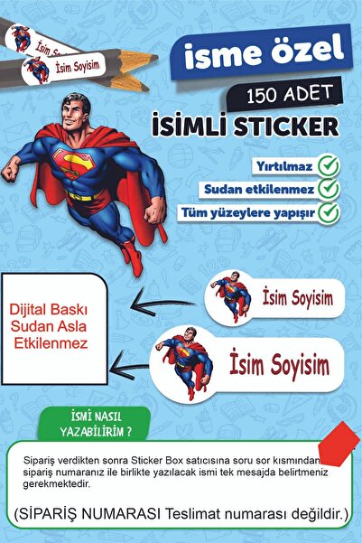 Think And Print Okul Etiketi Kalem Defter Etiketi Özel Isim Yazılabilen Etiket