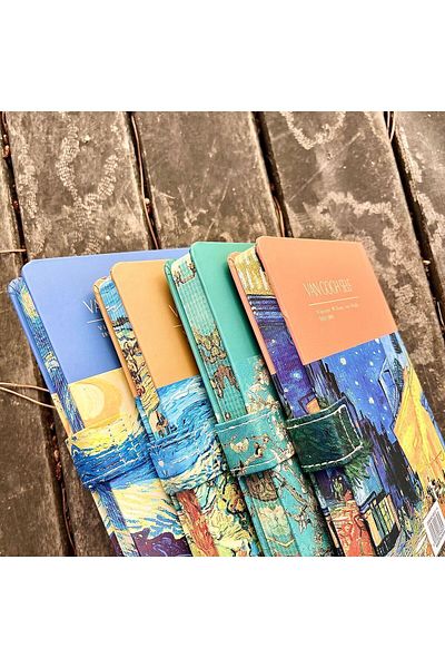 Nova Crafts Van Gogh Works Agenda - Set of 4 Pieces, Undated and Undated