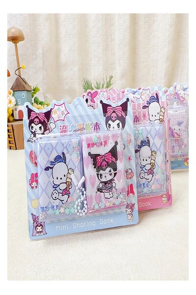 ÖZ KIRTASİYE Sanrio Kuromi Mini Stıcker'lı Sulu Defter 1 Paket (Pakette 2 Ade...