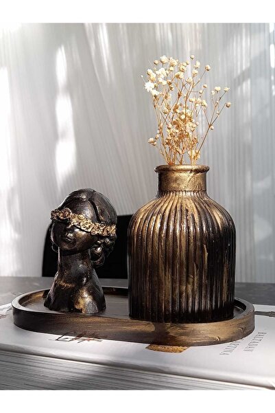 DNZ DEKOR Antik Kadın Figürlü 3'lü Vazo Seti & Dekoratif Obje & Tabak & Vazo ...