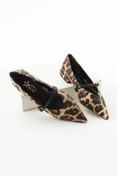 BOB Leopard Patterned Casual Ballerinas