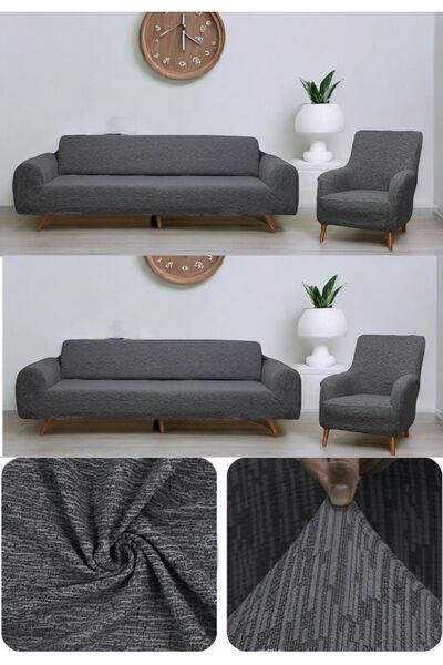 seltenet Комплект еластични калъфи за диван Jacquard 3311, калъф за диван, ле...