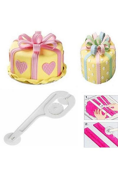 adin tasarım Sugar Dough Roller 3 Different Heads Cake Decor Marzipan Set Cake Styling Decor