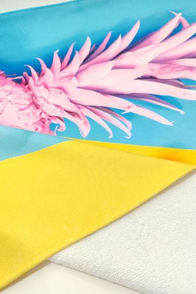 VEVİEN HOME Prosop de plajă 75x150 Cm Imprimat Digital Pineapple