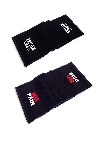 VEVİEN HOME Limitless - No Pain No Gain 30x100 cm 100% bumbac 2 piese prosop sport Fitness sala de fitness golf box prosop
