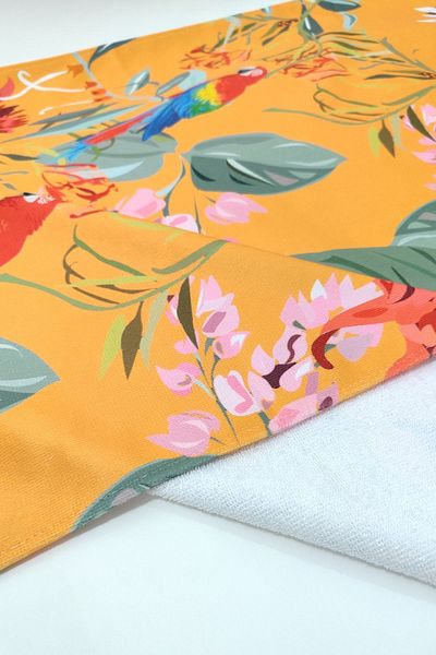 VEVİEN HOME Summer Parrot Digital Printed 75x150 Cm Beach Towel