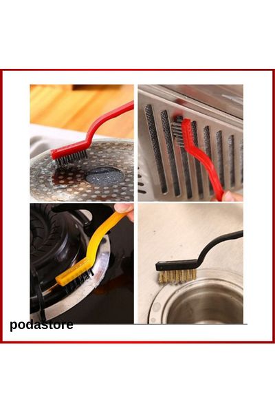 podastore 3-Piece Wire Brush Set - Detailed and Easy Cleaning