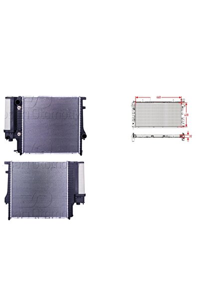 Wisco Bmv 3 Serisi E36 3.16. 3.18. 3.20 89 95 Uyumlu Su Radyatörü Brazing At ...