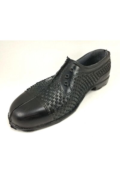 Emek Erkek Astarlı  Lastik Ayakkabı Bağ Bahçe Astarlı  Kara Lastik