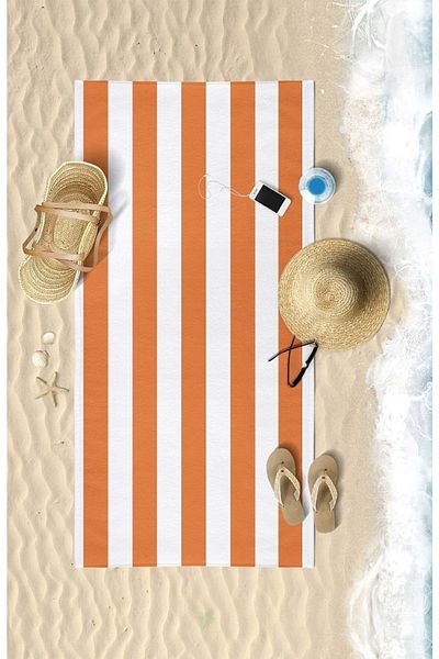 VEVİEN HOME Dungi Imprimate Digital 75x150 Cm Prosop De Plaja Portocaliu