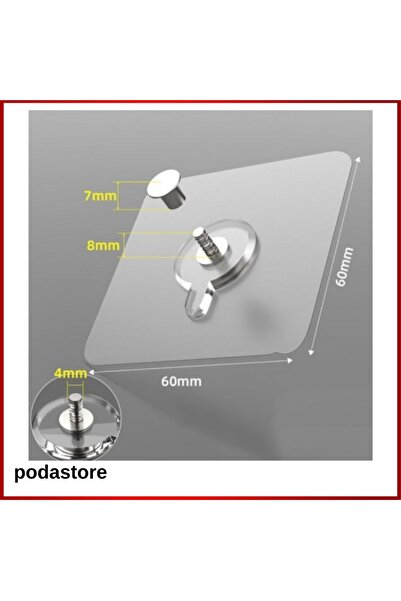 Genel Markalar 4'lü Vantuzlu Havlu Askılığı. Mutfak, Banyo Ve Birçok Yerde Ku...