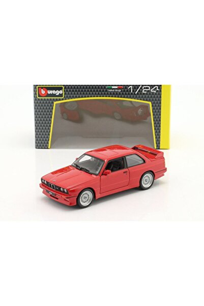 Burago 1988 BMW 3 SERIES M3 Red (E30) 1:24 Ölçek Burago Marka
