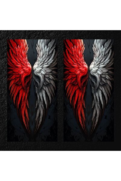 Modifiye Fabrikası ARAÇ KAPI DİREĞİ KAPLAMA FOLYOSU - UV BASKILI - 2'Lİ SET -...