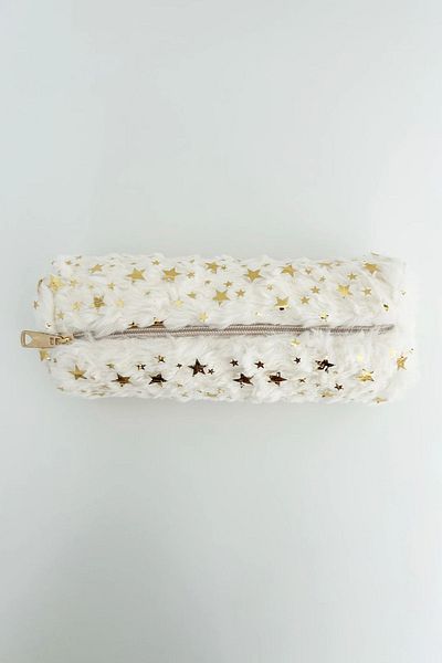 feinas Λευκή Λούτρινη Θήκη Στυλό - 24X9CM
