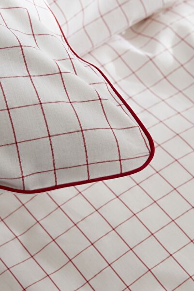Nautica Home Daren 100% Cotton Single Duvet Cover Set - Red