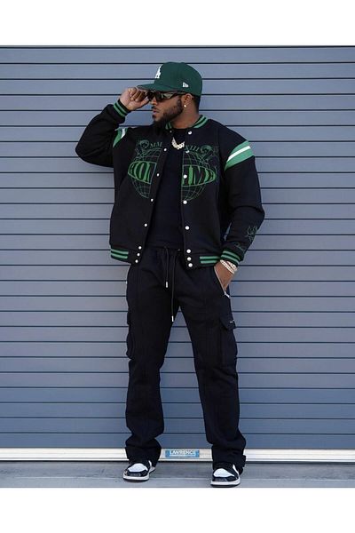 NEWLAKER Унисекс Oversize Limited Edition Homme Bomber College Jacket