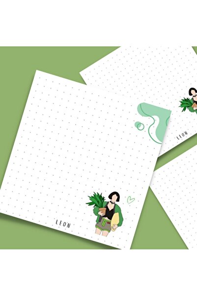 PastelSanat Noktalı Mathilda Leon Memopad , Bloknot , To do List , Notepad , ...
