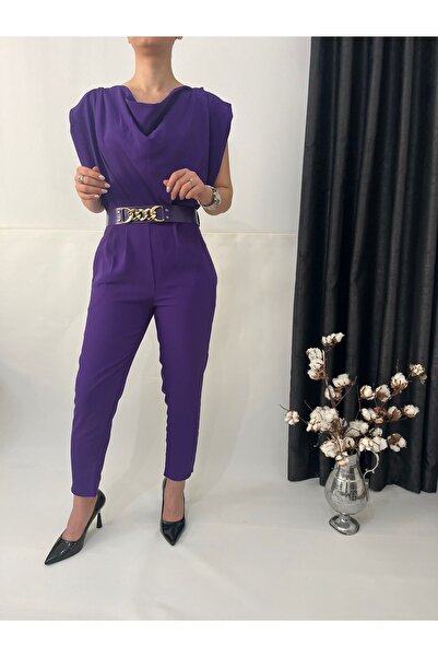 Lope Boutique Degaje Yaka Kemerli Tulum