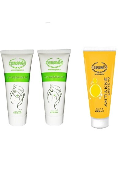 Ersağ Yüz Temizleme Jeli X2 Hediyesi Antiakne Sivilce Losyonu 200ml