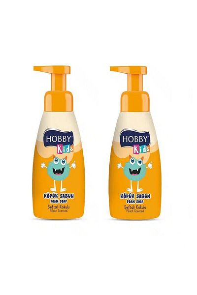 Hobby KIDS Peach Scented Foam Soap - Foam Soap, Peach Scented, 200 ml, 2 Pieces