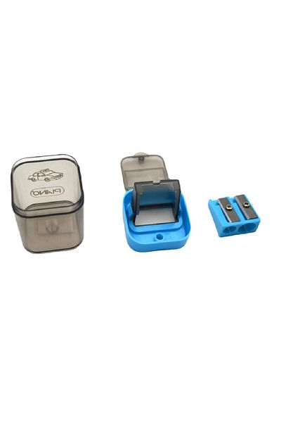 Piano Neon 4 Pieces - Pencil Sharpener with Double Blade and Container Ctk-278