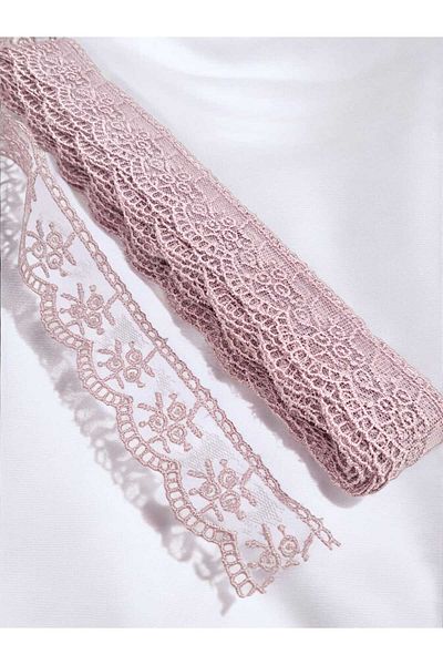 ÜNSALAN HOBİ 1 Ball 9 Mt French Lace Dress - Organza, Outfit and Decoration Lace