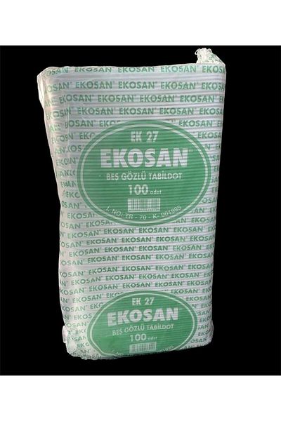 Ekosan 5 Eye Foam Plates 100 Pieces