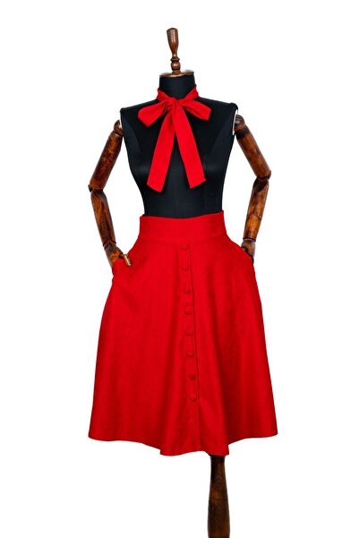 Sihirli Düğmeler Vintage Etek