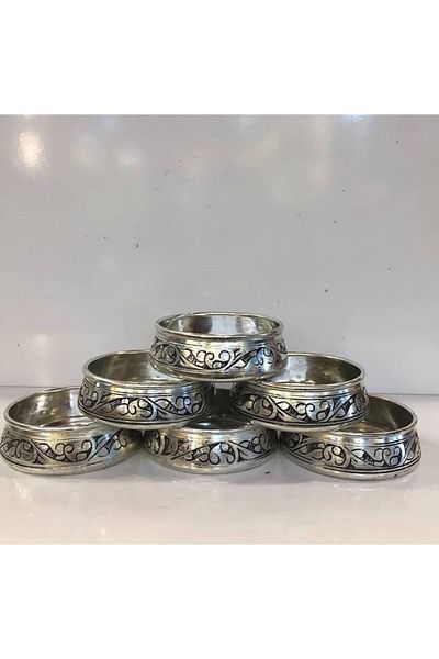 Osmanlı Bakırcılık Copper Hand Embroidered Snack Bowl / Presentation Bowl