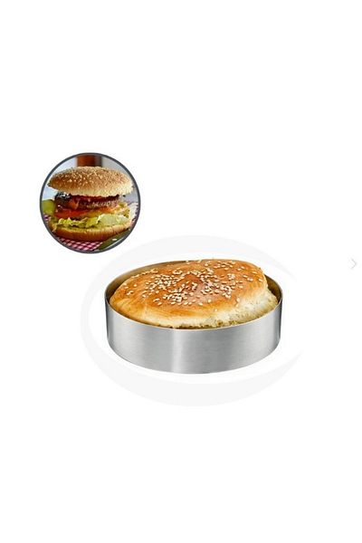 Nar kalıp Stainless Steel Pomegranate Hamburger Bread - Baking Mold, Diameter 11 Cm, Depth 2.5 cm
