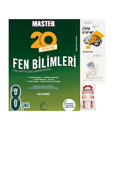 Okyanus Yayıncılık OKYANUS 8.SINIF MASTER FEN 15 DENEME+ZİHİN DENEME+HEDİYE(S...