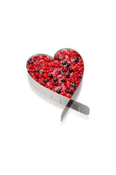 Nar kalıp 6cm Deep Pomegranate Adjustable Heart Shaped Cake