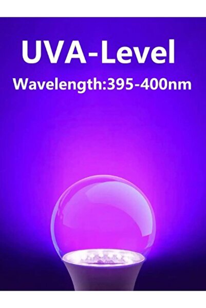 WANDER TAPESTRY Blacklight Ultra Viole Party Led Ampul Lamba Siyah Işık Uv Bl...