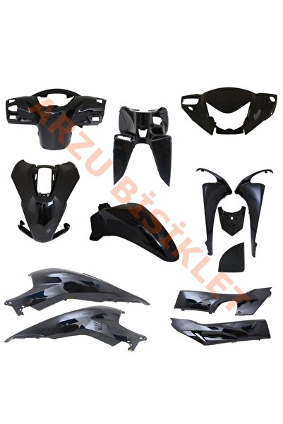 SPR HONDA DİO Kaporta Seti Galaksi Siyah 12 Parça Tam Uyumlu