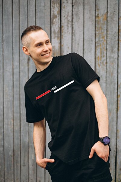 Gramix Unisex T-shirt Paris Baskılı