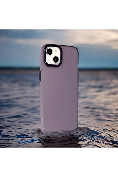 Posso Apple iphone 15 Uyumlu Kılıf Metal Buton Tasarımlı Arkası Mat Yeni Tasarım Lüx Kılıf