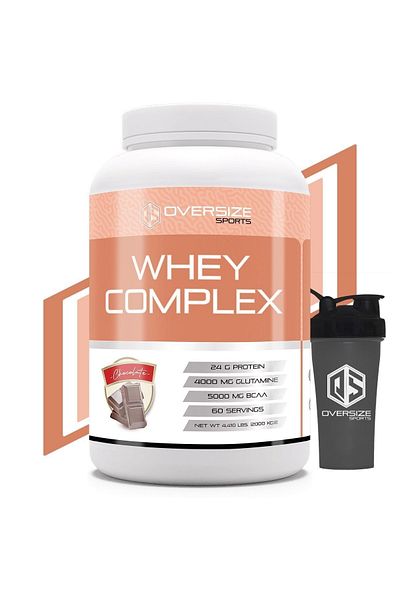 Oversize Sports Chocolate Whey Complex - 2000g, 60 Serve, Complex Protein