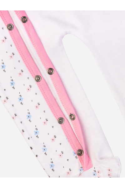 Babies Basic By Styli Ditsy Print Long Sleeves Sleepsuit