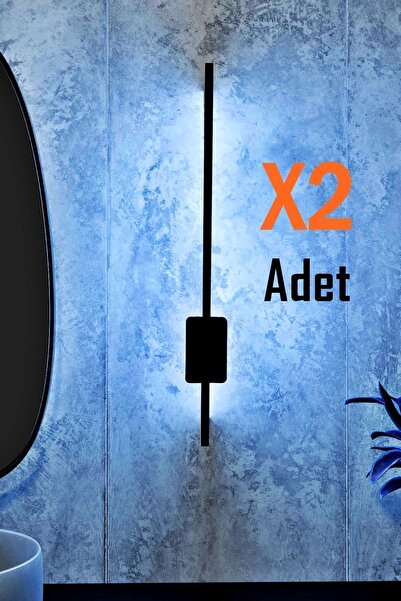 Emriba Pilli Kılıç Aplik Gece Lambası 2 Adet (70 CM) (MAT SİYAH- BEYAZIŞIK)