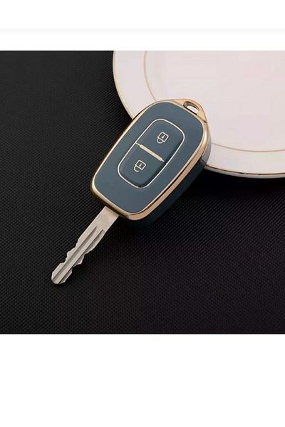 GMA KEYS Color Luxury Renault Dacia Duster Scenic Master Megane 2 - Gray Gold Key Protection Case