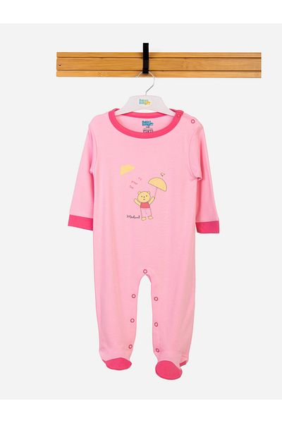 Babies Basic By Styli بدلة نوم بأكمام طويلة بطبعة دب