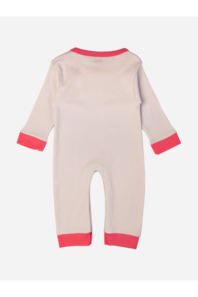 Babies Basic By Styli Front Graphic Long Sleeves Sleepsuit