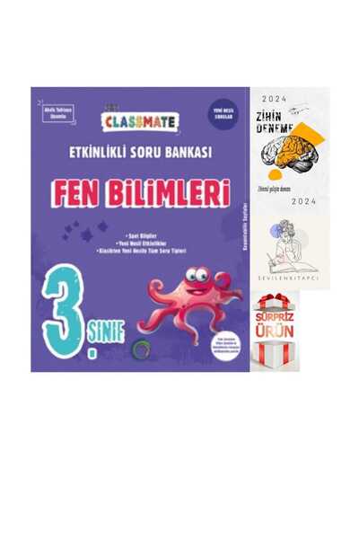 Okyanus Yayıncılık OKYANUS 3.SINIF CLASSMATE FEN ETKİNLİKLİ SB+ZİHİN DENEME+H...
