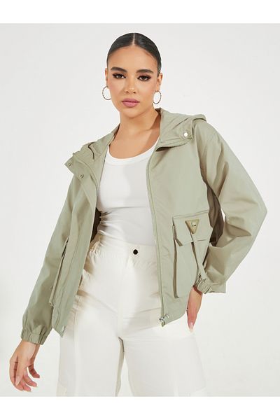 Styli Regular Length Pocket Detail Utility Bomber Jacket