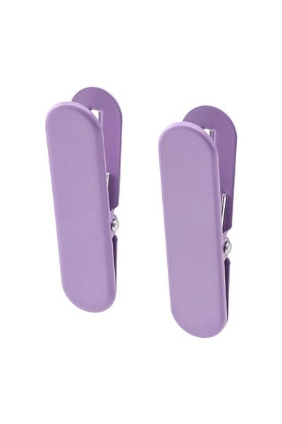 IKEA lilac Skadis Paper Clip - Multi-purpose Board Piece, 2 Pieces, Purple